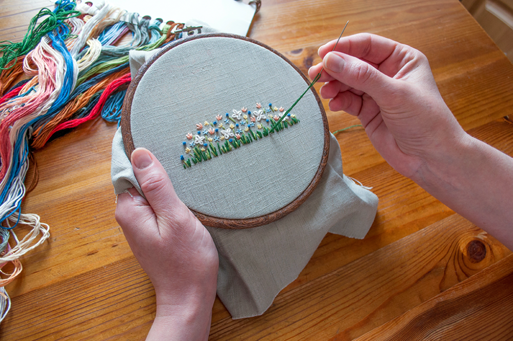 Broderie près de Pau